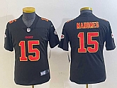 Youth Kansas City Chiefs #15 Patrick Mahomes Black Fashion Vapor Limited Stitched Jersey,baseball caps,new era cap wholesale,wholesale hats